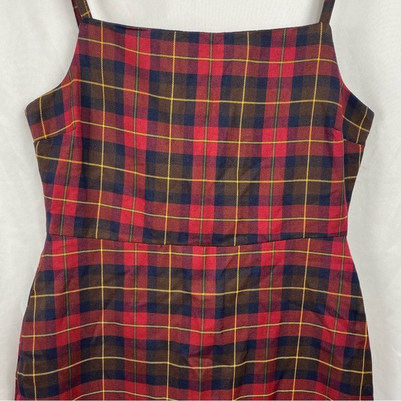 Nasty Gal Collection Women’s Plaid Mini Dress Size 8 - Picture 4 of 16